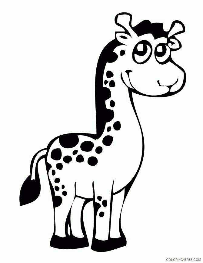 Giraffe Coloring Sheets Animal Coloring Pages Printable 2021 2020 Coloring4free
