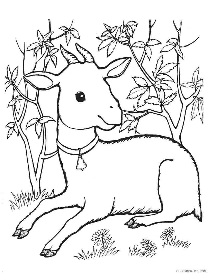 Goat Coloring Sheets Animal Coloring Pages Printable 2021 2037 Coloring4free