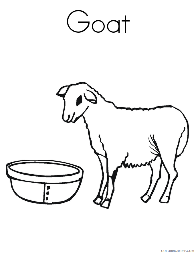 Goat Coloring Sheets Animal Coloring Pages Printable 2021 2038 Coloring4free