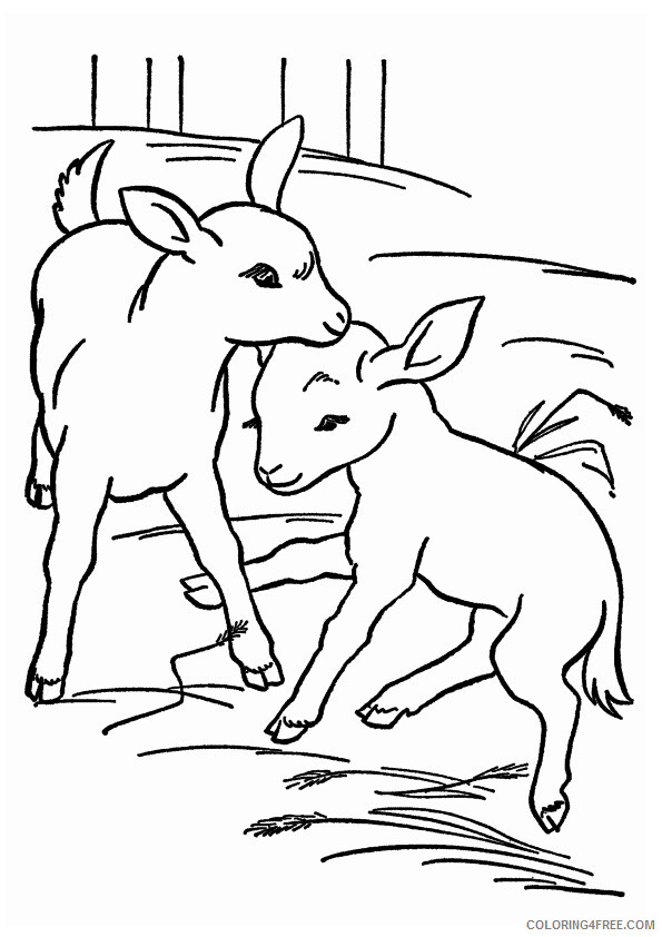 Goat Coloring Sheets Animal Coloring Pages Printable 2021 2041 Coloring4free