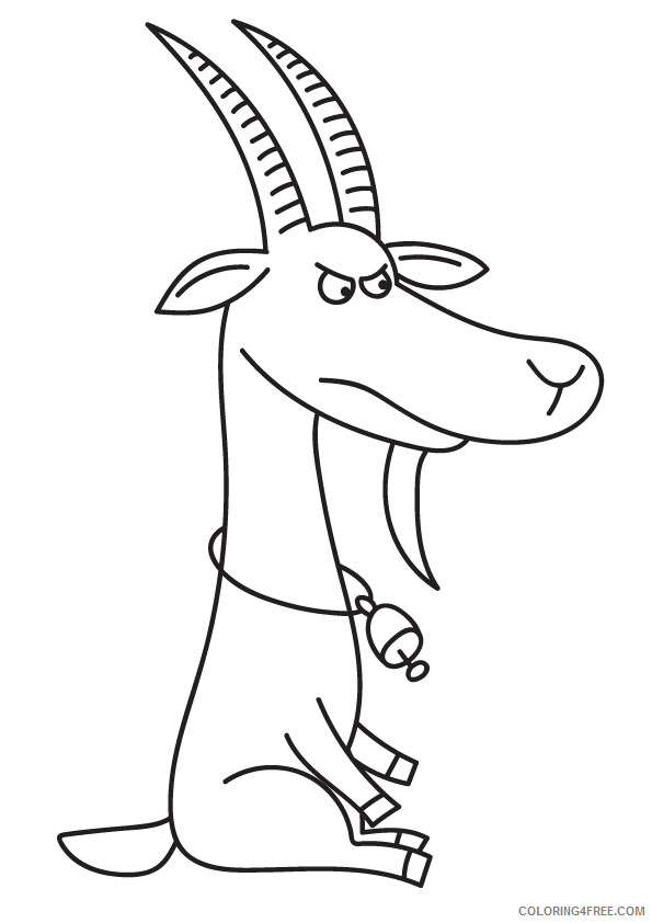 Goat Coloring Sheets Animal Coloring Pages Printable 2021 2044 Coloring4free