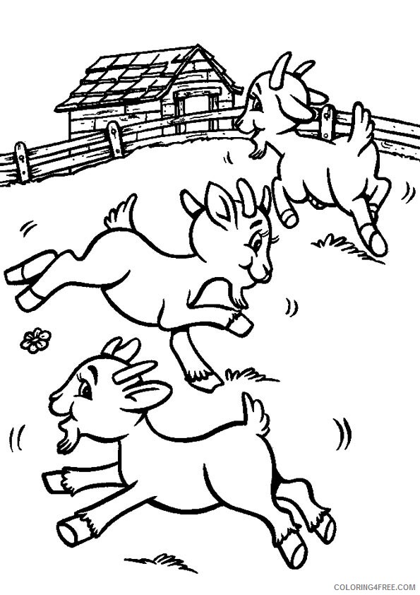 Goat Coloring Sheets Animal Coloring Pages Printable 2021 2045 Coloring4free