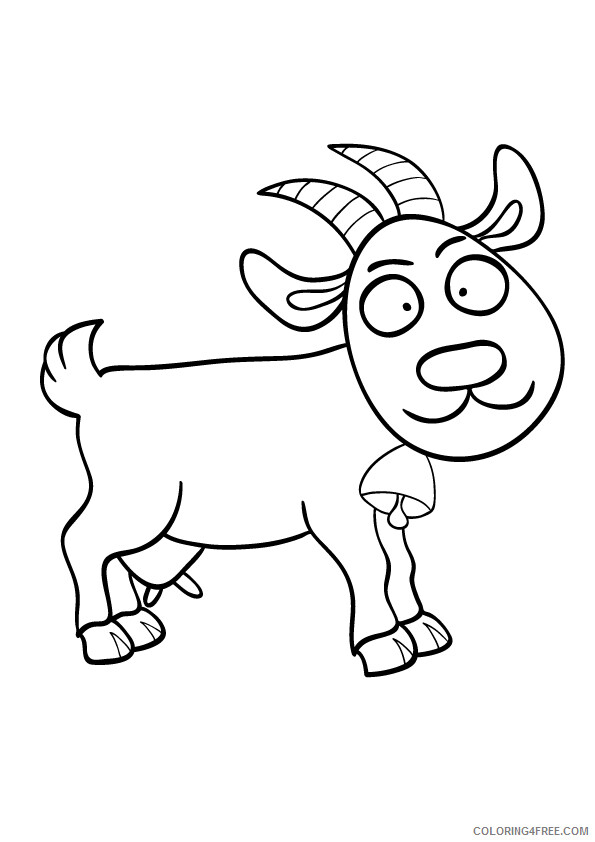 Goat Coloring Sheets Animal Coloring Pages Printable 2021 2047 Coloring4free