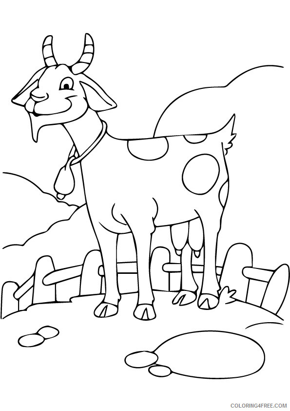 Goat Coloring Sheets Animal Coloring Pages Printable 2021 2048 Coloring4free