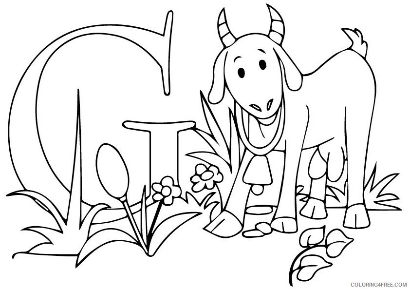 Goat Coloring Sheets Animal Coloring Pages Printable 2021 2049 Coloring4free