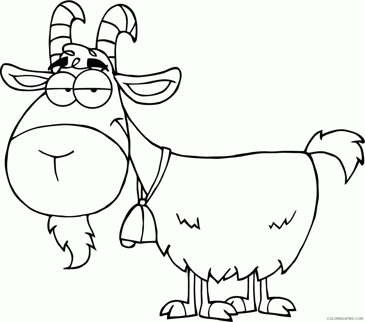 Goat Coloring Sheets Animal Coloring Pages Printable 2021 2053 Coloring4free
