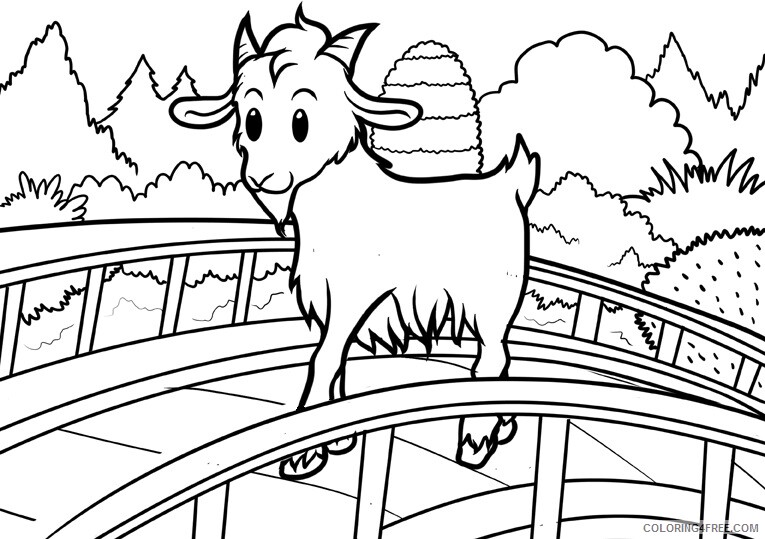 Goat Coloring Sheets Animal Coloring Pages Printable 2021 2054 Coloring4free