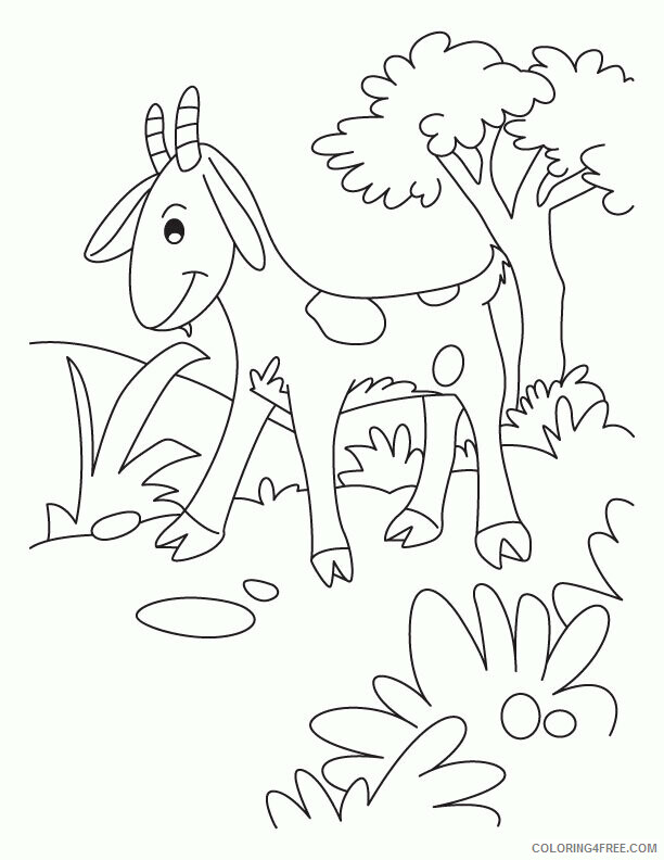 Goat Coloring Sheets Animal Coloring Pages Printable 2021 2055 Coloring4free