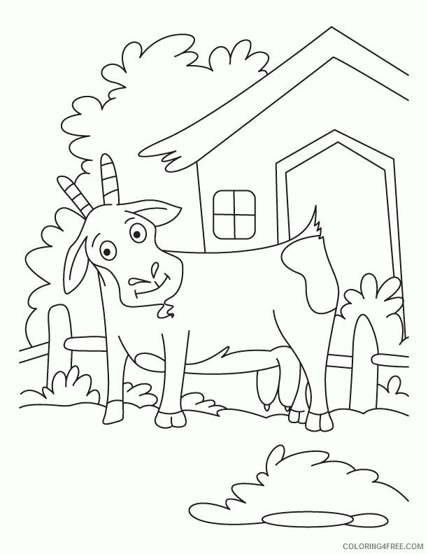 Goat Coloring Sheets Animal Coloring Pages Printable 2021 2057 Coloring4free