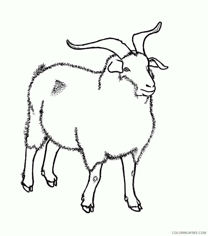 Goat Coloring Sheets Animal Coloring Pages Printable 2021 2059 Coloring4free