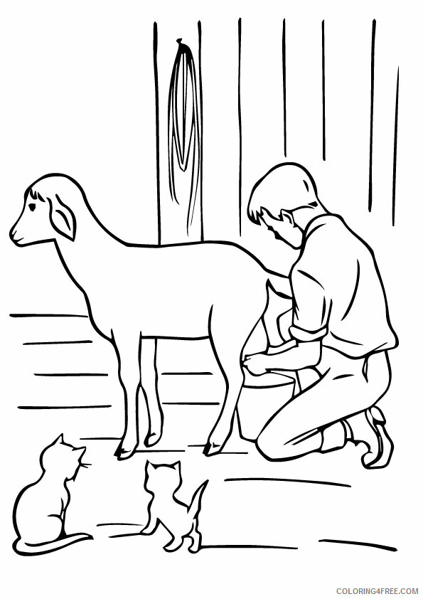 Goat Coloring Sheets Animal Coloring Pages Printable 2021 2060 Coloring4free