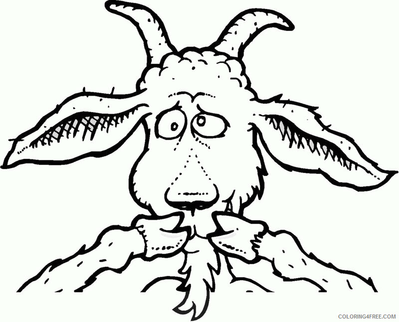 Goat Coloring Sheets Animal Coloring Pages Printable 2021 2061 Coloring4free