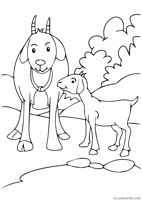 Goat Coloring Sheets Animal Coloring Pages Printable 2021 2062 Coloring4free