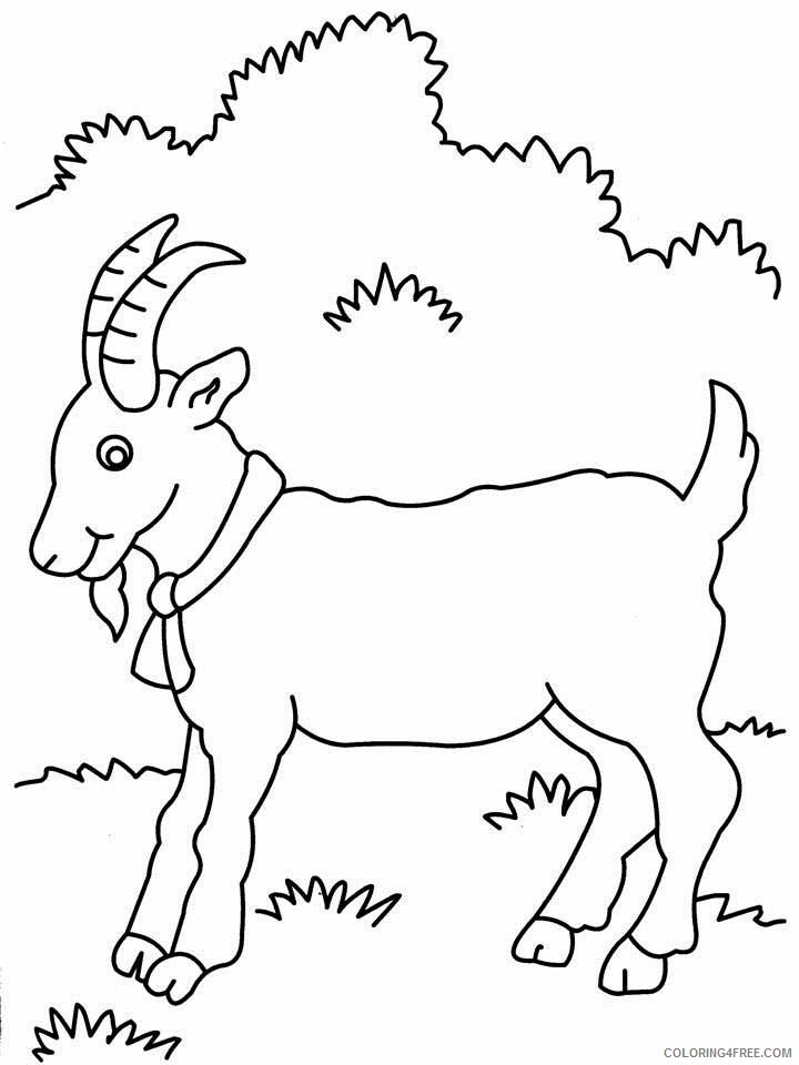 Goat Coloring Sheets Animal Coloring Pages Printable 2021 2064 Coloring4free