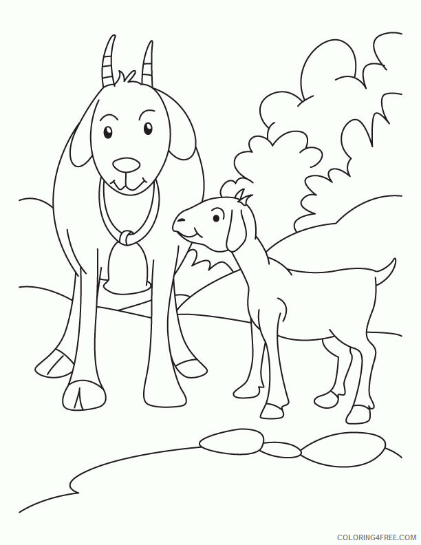 Goat Coloring Sheets Animal Coloring Pages Printable 2021 2065 Coloring4free