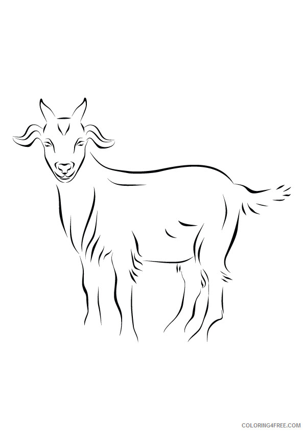 Goat Coloring Sheets Animal Coloring Pages Printable 2021 2066 Coloring4free