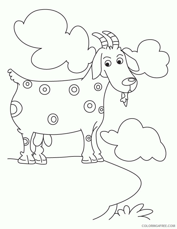 Goat Coloring Sheets Animal Coloring Pages Printable 2021 2076 Coloring4free
