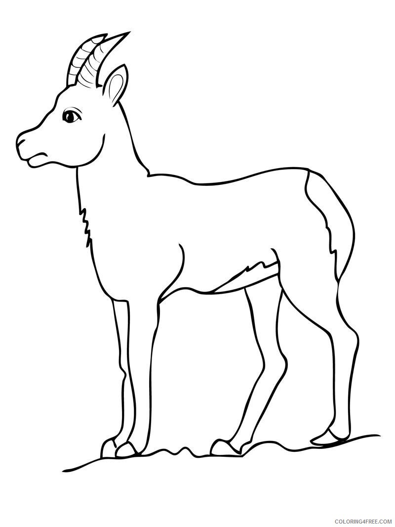 Goat Coloring Sheets Animal Coloring Pages Printable 2021 2081 Coloring4free