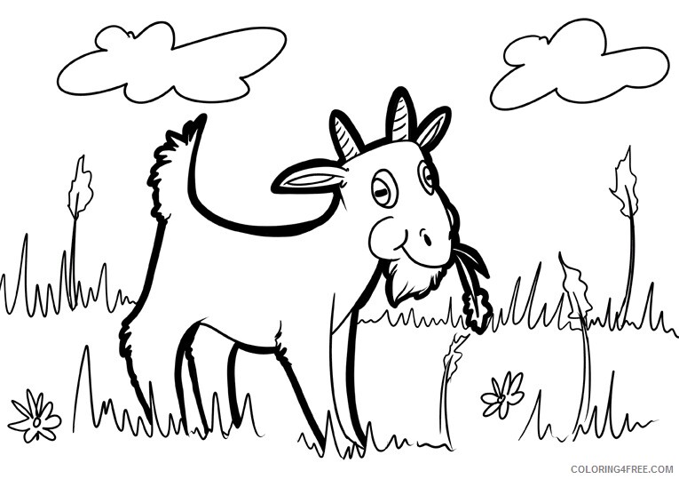Goat Coloring Sheets Animal Coloring Pages Printable 2021 2083 Coloring4free