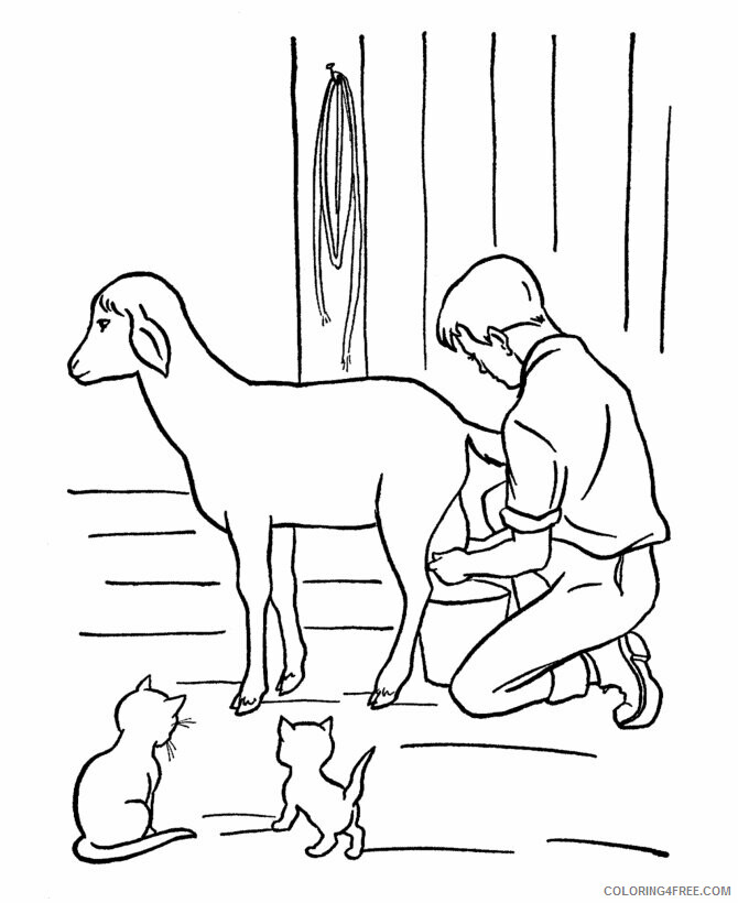 Goat Coloring Sheets Animal Coloring Pages Printable 2021 2084 Coloring4free