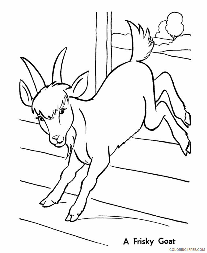 Goat Coloring Sheets Animal Coloring Pages Printable 2021 2090 Coloring4free