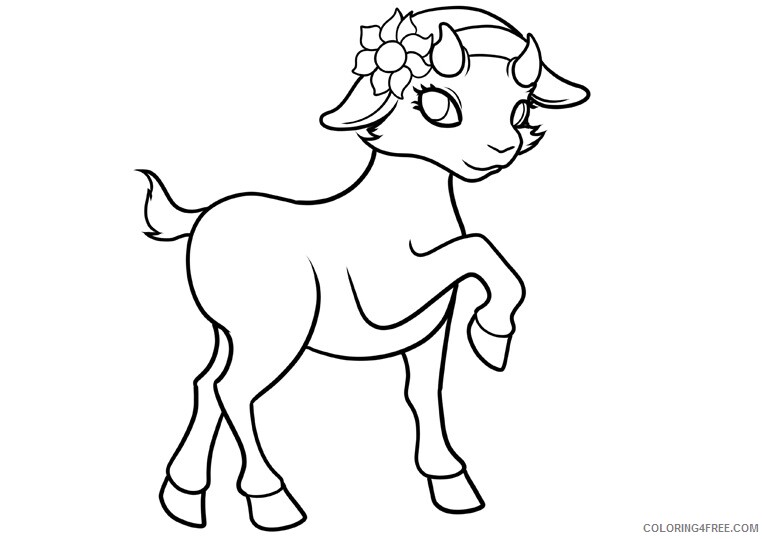 Goat Coloring Sheets Animal Coloring Pages Printable 2021 2092 Coloring4free