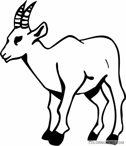Goat Coloring Sheets Animal Coloring Pages Printable 2021 2093 Coloring4free