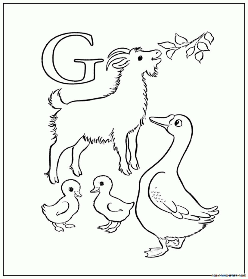 Goose Coloring Sheets Animal Coloring Pages Printable 2021 2094 Coloring4free