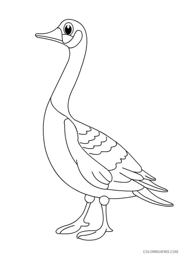 Goose Coloring Sheets Animal Coloring Pages Printable 2021 2109 Coloring4free