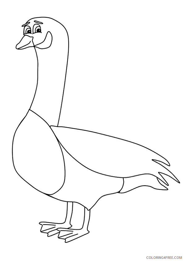 Goose Coloring Sheets Animal Coloring Pages Printable 2021 2113 Coloring4free