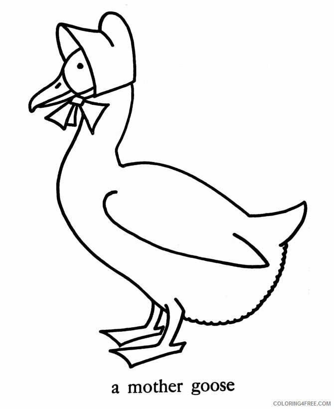 Goose Coloring Sheets Animal Coloring Pages Printable 2021 2118 Coloring4free