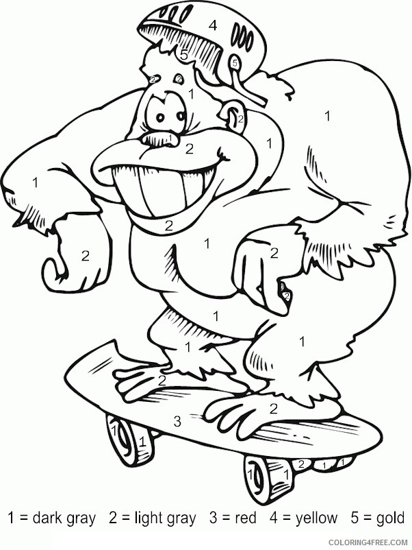 Gorilla Coloring Sheets Animal Coloring Pages Printable 2021 2128 Coloring4free
