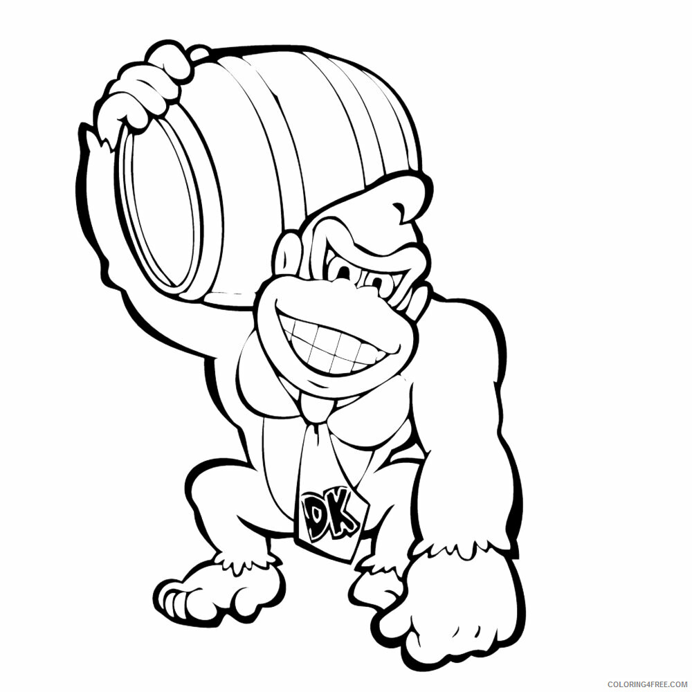 Gorilla Coloring Sheets Animal Coloring Pages Printable 2021 2140 Coloring4free