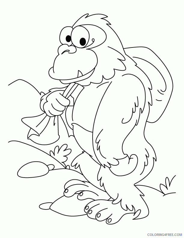 Gorilla Coloring Sheets Animal Coloring Pages Printable 2021 2152 Coloring4free