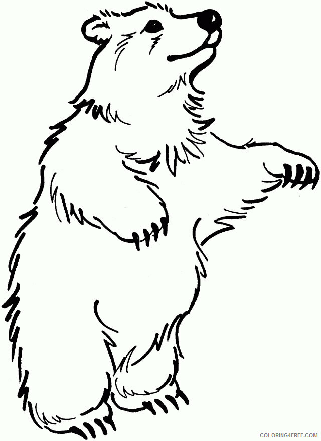 Grizzly Bear Coloring Sheets Animal Coloring Pages Printable 2021 2185 Coloring4free