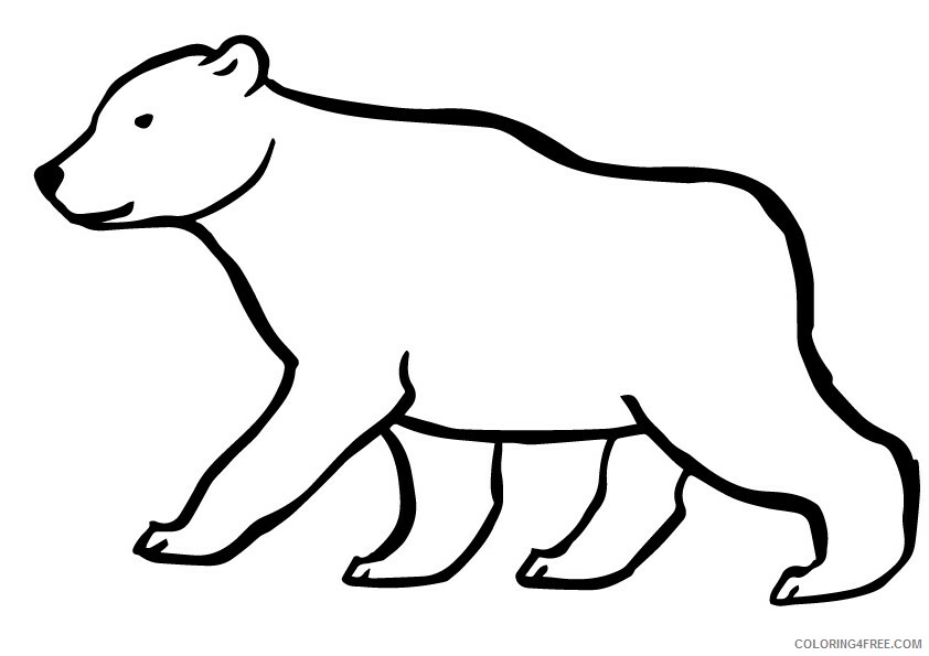 Grizzly Bear Coloring Sheets Animal Coloring Pages Printable 2021 2190 Coloring4free