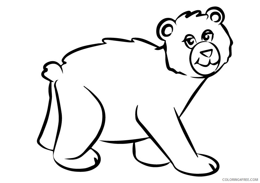 Grizzly Bear Coloring Sheets Animal Coloring Pages Printable 2021 2193 Coloring4free