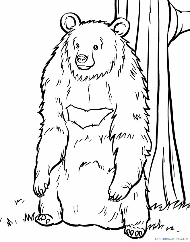 Grizzly Bear Coloring Sheets Animal Coloring Pages Printable 2021 2194 Coloring4free