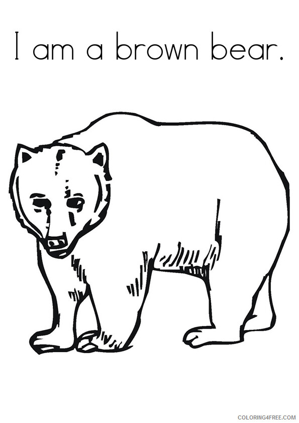 Grizzly Bear Coloring Sheets Animal Coloring Pages Printable 2021 2200 Coloring4free