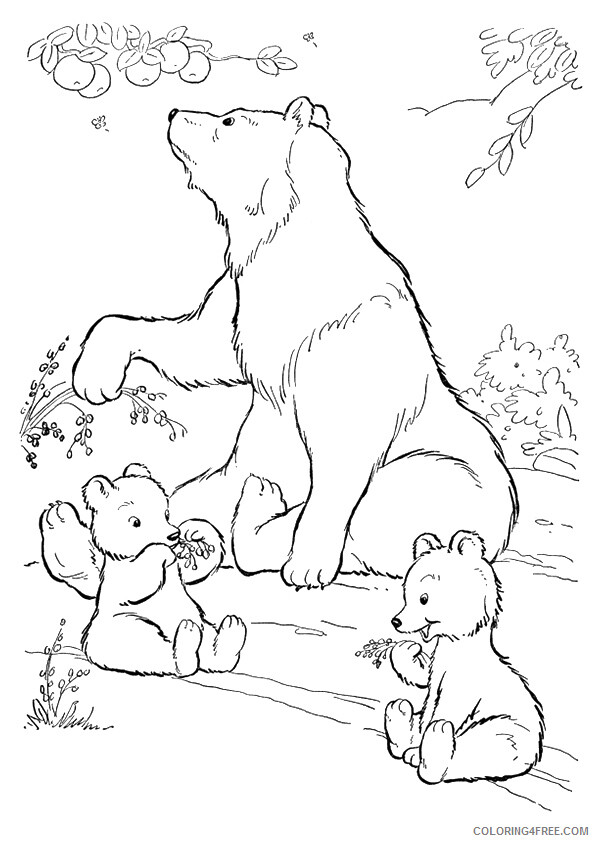 Grizzly Bear Coloring Sheets Animal Coloring Pages Printable 2021 2206 Coloring4free