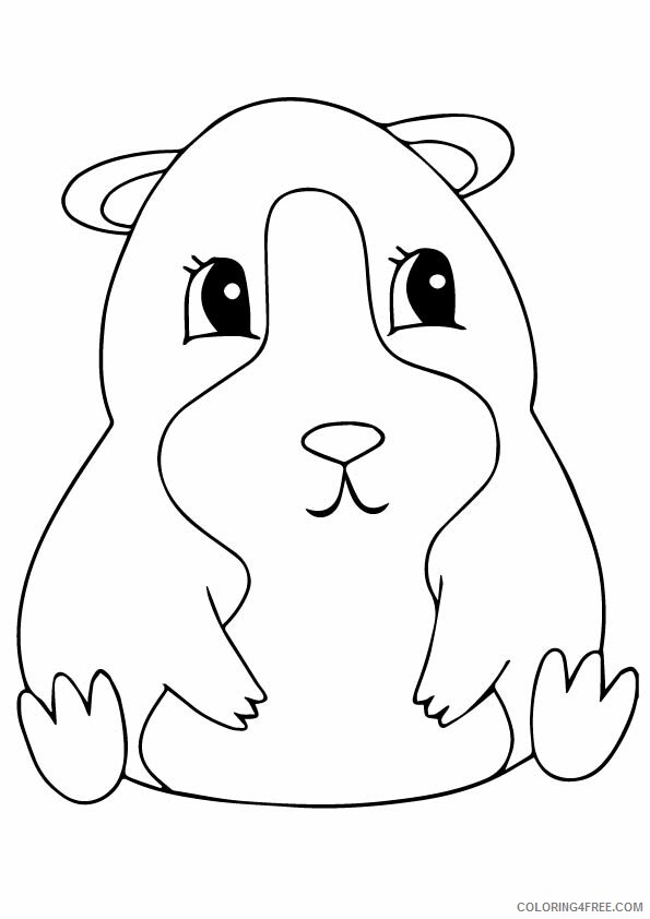 Guinea Pig Coloring Sheets Animal Coloring Pages Printable 2021 2210 Coloring4free