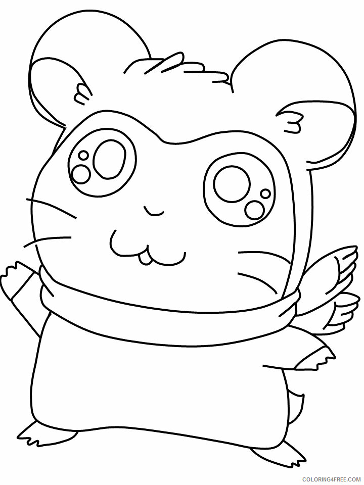 Hamster Coloring Pages Animal Printable Sheets 3 2021 2556 Coloring4free