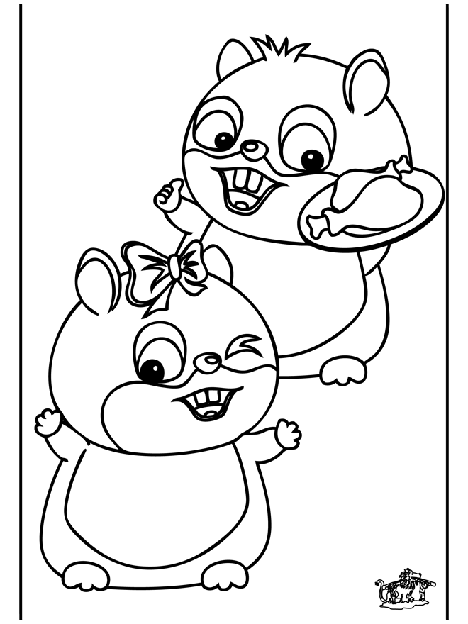 Hamster Coloring Pages Animal Printable Sheets hamster VDRX4 2021 2573 Coloring4free