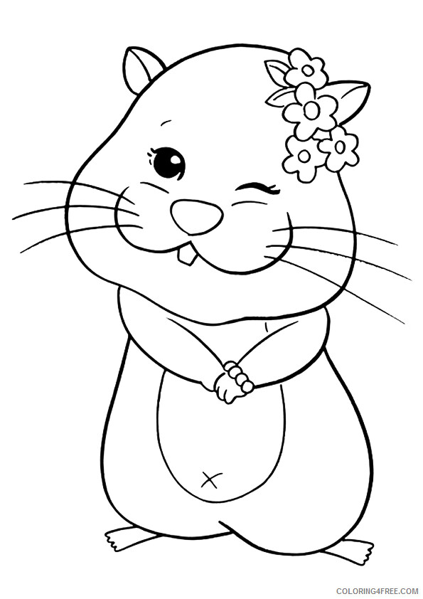 Hamster Coloring Sheets Animal Coloring Pages Printable 2021 2248 Coloring4free