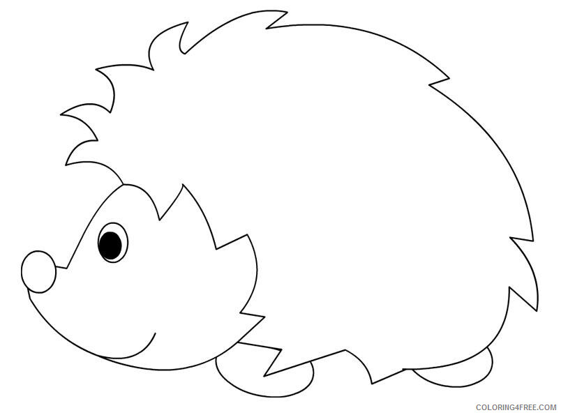 Hedgehog Coloring Pages Animal Printable Sheets Hedgehog Lineart 2021 2642 Coloring4free