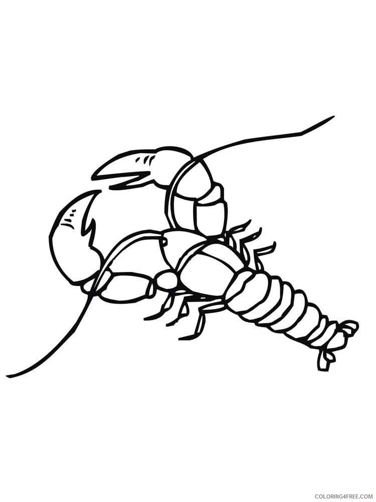 Hermit Crab Coloring Pages Animal Printable Sheets Hermit Crab 6 2021 2660 Coloring4free