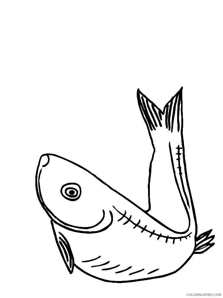 Herring Coloring Pages Animal Printable Sheets Herring 2 2021 2669 Coloring4free