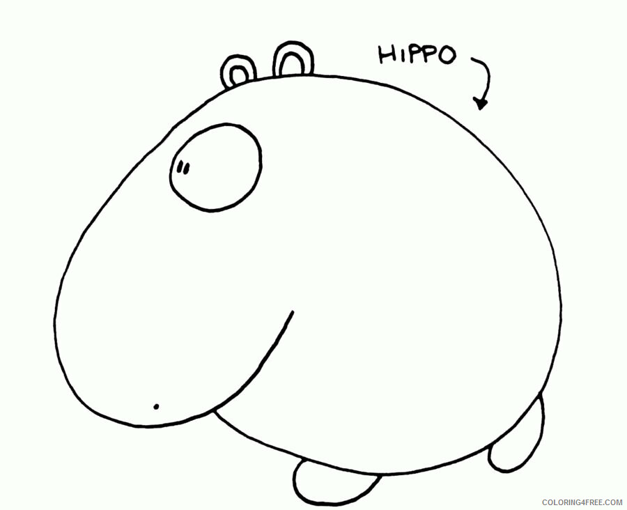 Hippo Coloring Sheets Animal Coloring Pages Printable 2021 2327 Coloring4free
