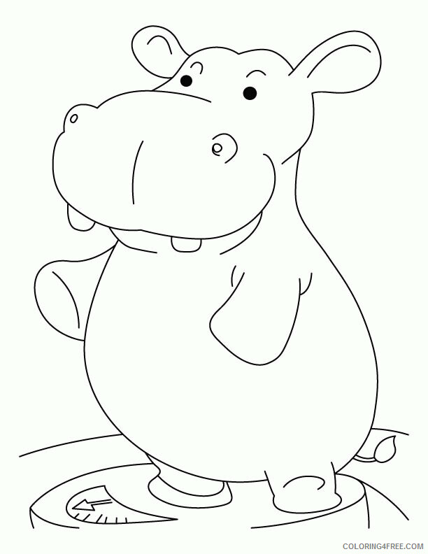 Hippo Coloring Sheets Animal Coloring Pages Printable 2021 2338 Coloring4free