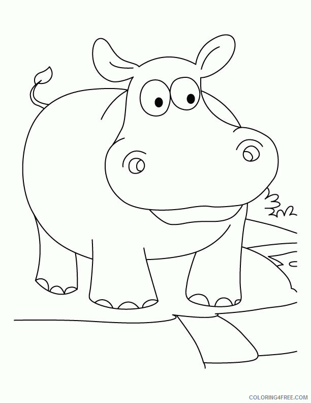 Hippo Coloring Sheets Animal Coloring Pages Printable 2021 2339 Coloring4free